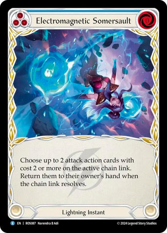 Electromagnetic Somersault (Blue) (Rainbow Foil) (ROS087) [Rosetta]
