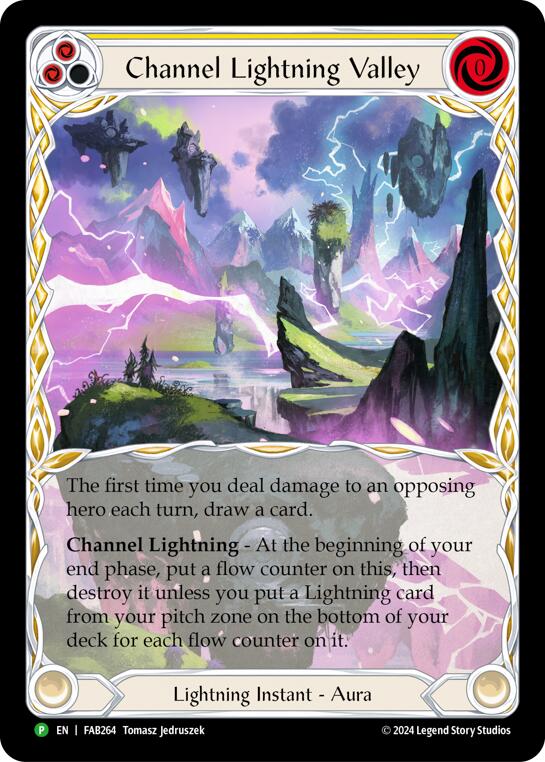 Channel Lightning Valley [FAB264] (Promo) Cold Foil