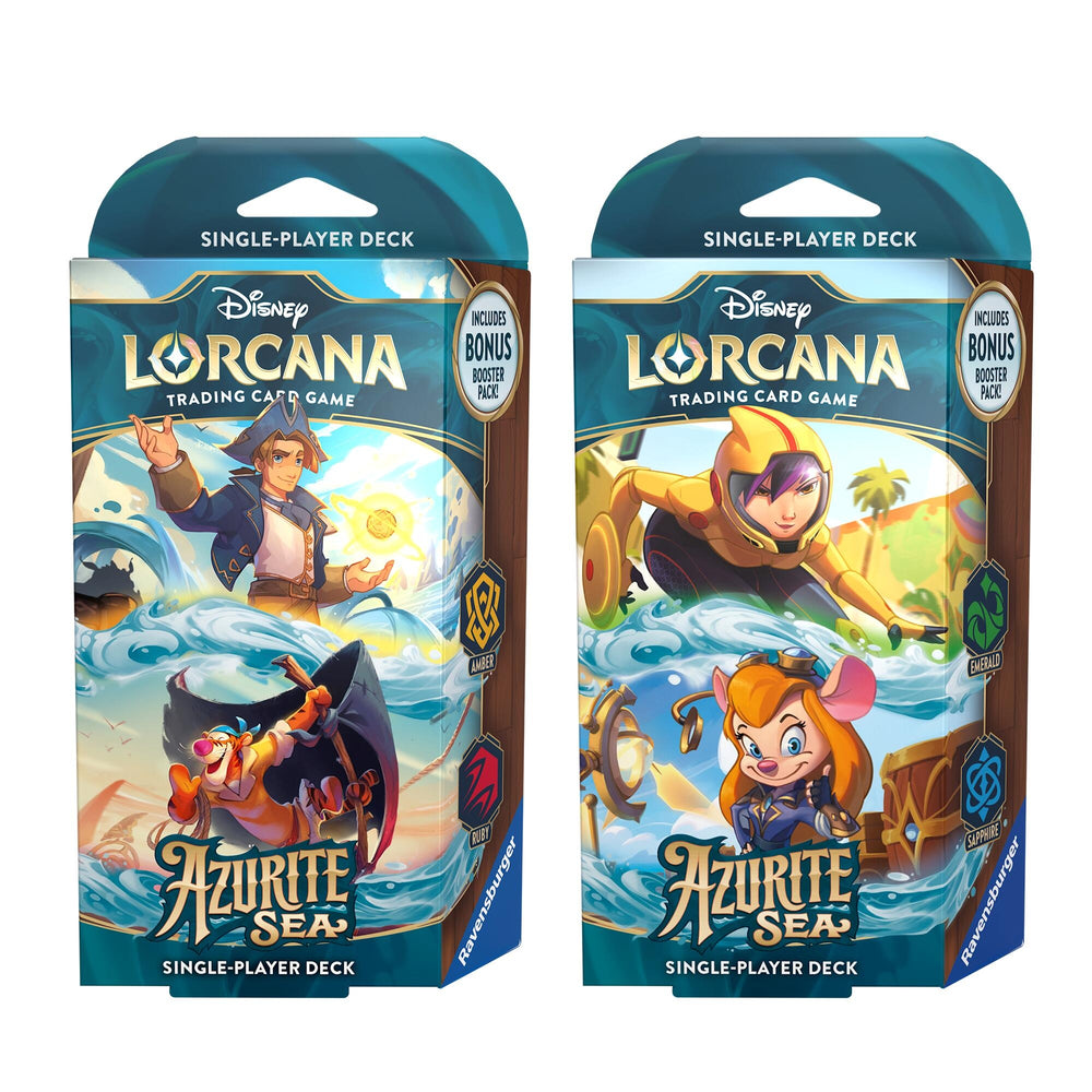 Disney Lorcana: Azurite Sea Starter Deck [Set of 2]