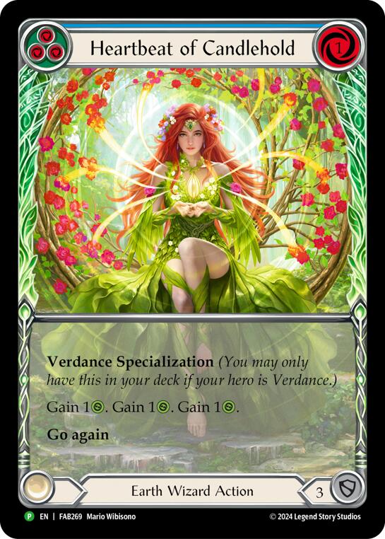 Heartbeat of Candlehold (Extended Art) [FAB269] (Promo) Rainbow Foil