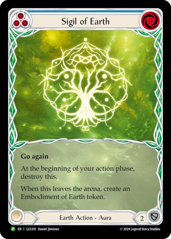 Sigil of Earth (Extended Art) [LGS310] (Promo) Rainbow Foil