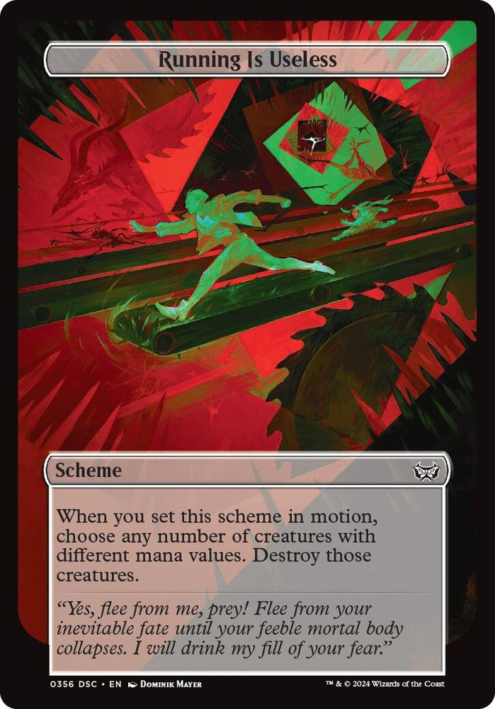 Running Is Useless (Full Art) [Duskmourn: Archenemy]
