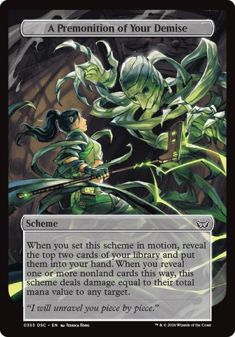 A Premonition of Your Demise (Full Art) [Duskmourn: Archenemy]