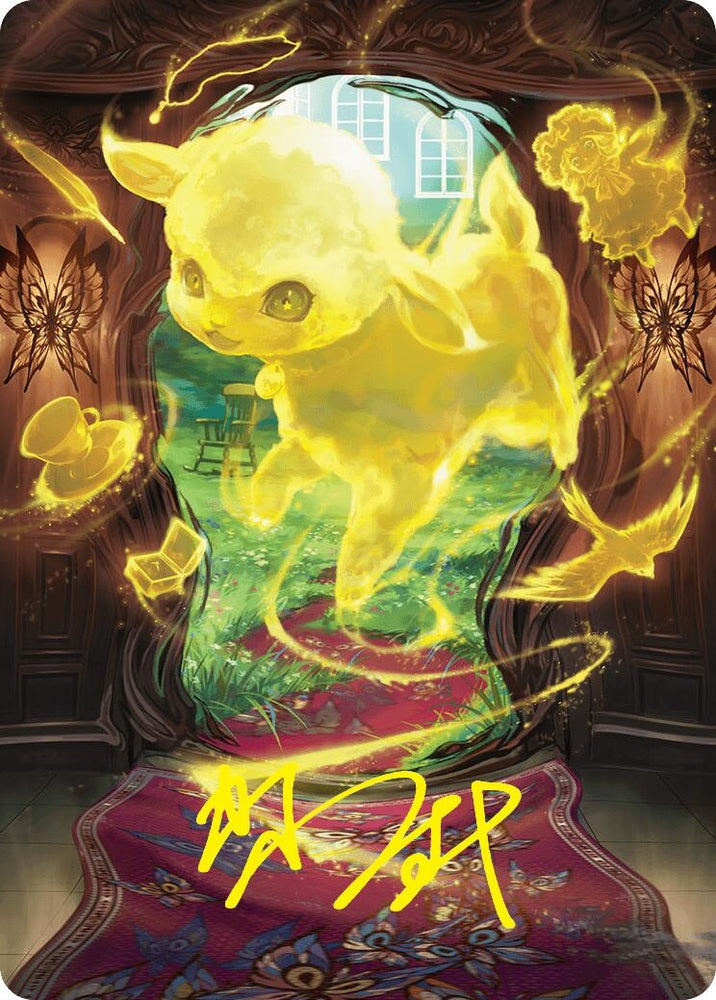 Image for Enduring Innocence Art Card (Gold-Stamped Signature) (46) [Art Series: Duskmourn: House of Horror] - Magic: The Gathering