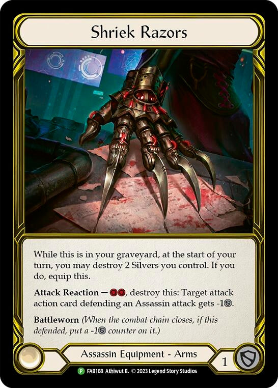 Shriek Razors [FAB168] (Promo) Cold Foil