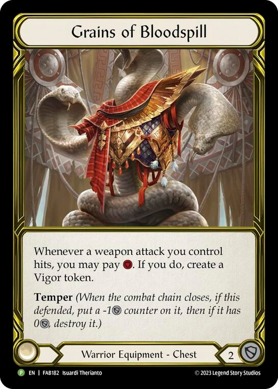 Grains of Bloodspill [FAB182] (Promo) Cold Foil