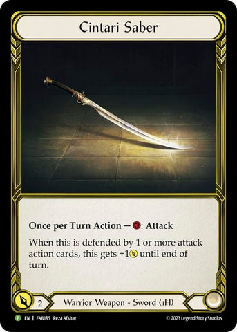 Cintari Saber [FAB185] (Promo) Cold Foil