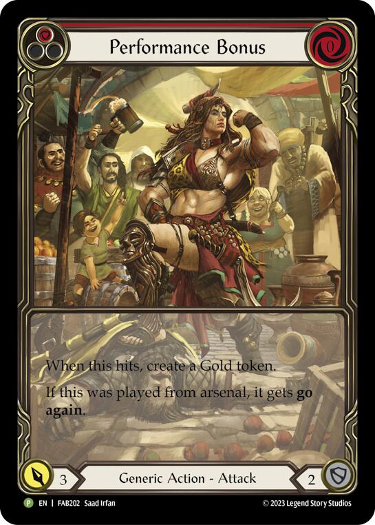 Performance Bonus (Red) [FAB202] (Promo) Rainbow Foil