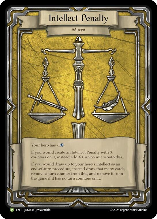 Intellect Penalty [JDG000] (Promo) Rainbow Foil