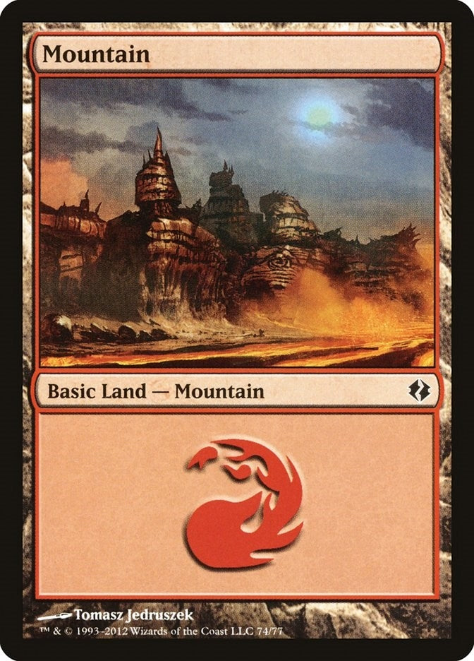 Mountain (#74) [Duel Decks: Venser vs. Koth]