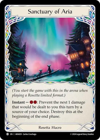 Sanctuary of Aria [ARA029] (Rosetta Aurora Blitz Deck)