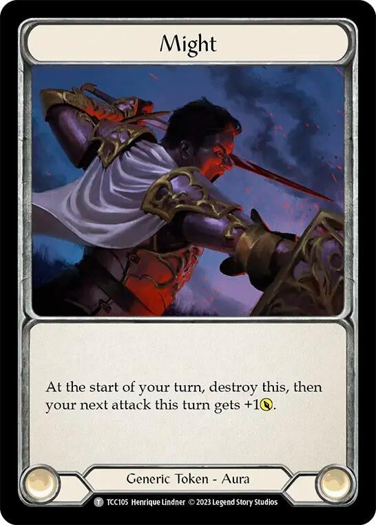 Image for Might (Blue) // Vigor (TCC105 // TCC107) (Round the Table: TCCxLSS) - Flesh and Blood TCG