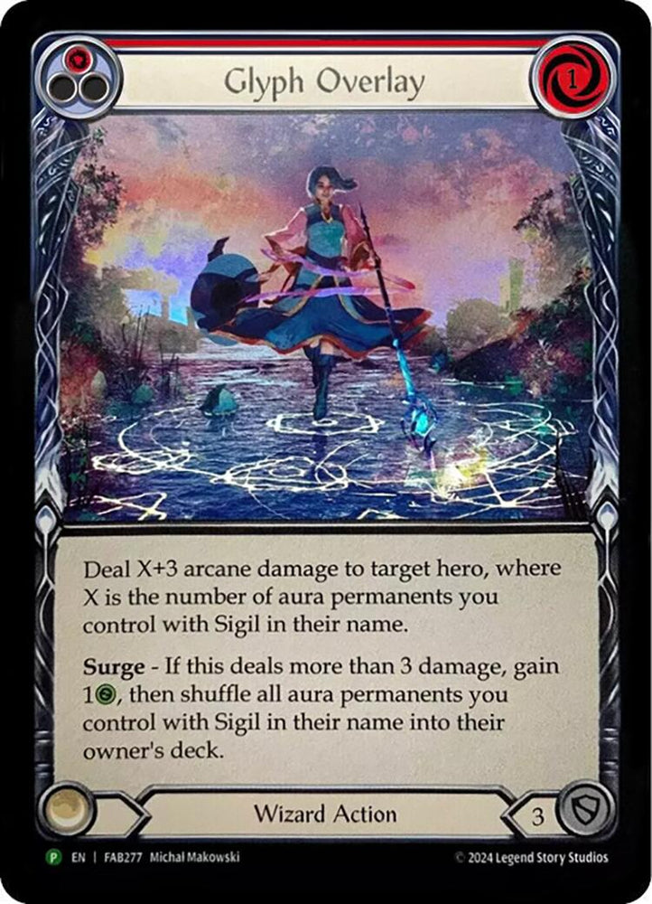 Glyph Overlay (Red) [FAB277] (Promo) Rainbow Foil