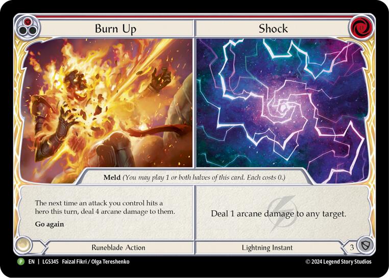 Burn Up // Shock - LGS345 [LGS345] (Promo) Cold Foil