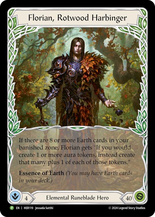 Florian, Rotwood Harbinger - HER119 [HER119] (Promo) Rainbow Foil