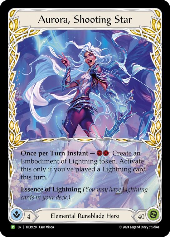 Aurora, Shooting Star - HER120 [HER120] (Promo) Rainbow Foil
