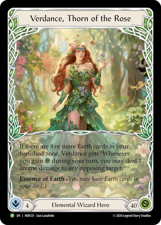 Verdance, Thorn of the Rose - HER121 [HER121] (Promo) Rainbow Foil