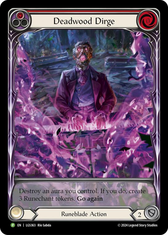 Deadwood Dirge (Red) (Extended Art) - LGS363 [LGS363] (Promo) Rainbow Foil