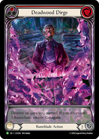Deadwood Dirge (Red) (Extended Art) - LGS363 [LGS363] (Promo) Rainbow Foil