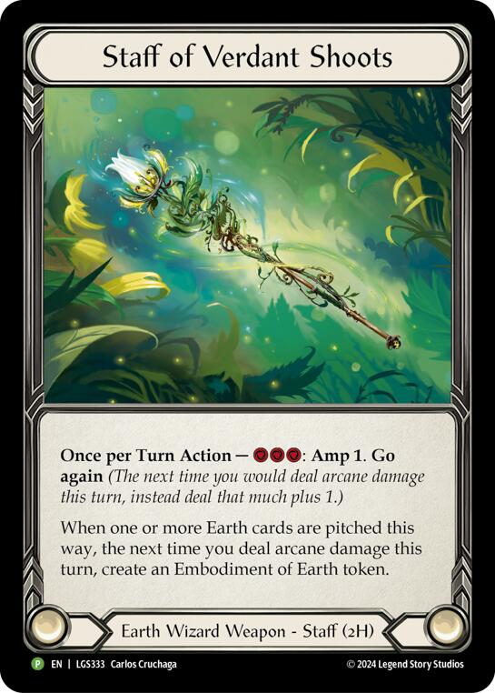 Staff of Verdant Shoots - LGS333 [LGS333] (Promo) Rainbow Foil