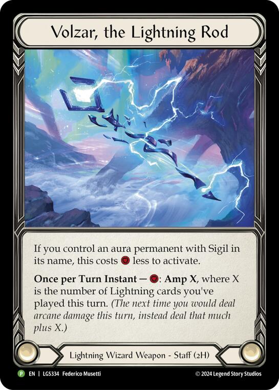 Volzar, the Lightning Rod - LGS334 [LGS334] (Promo) Rainbow Foil