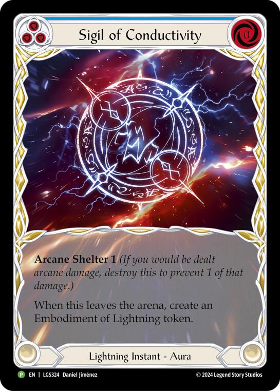 Sigil of Conductivity (Extended Art) - LGS324 [LGS324] (Promo) Rainbow Foil