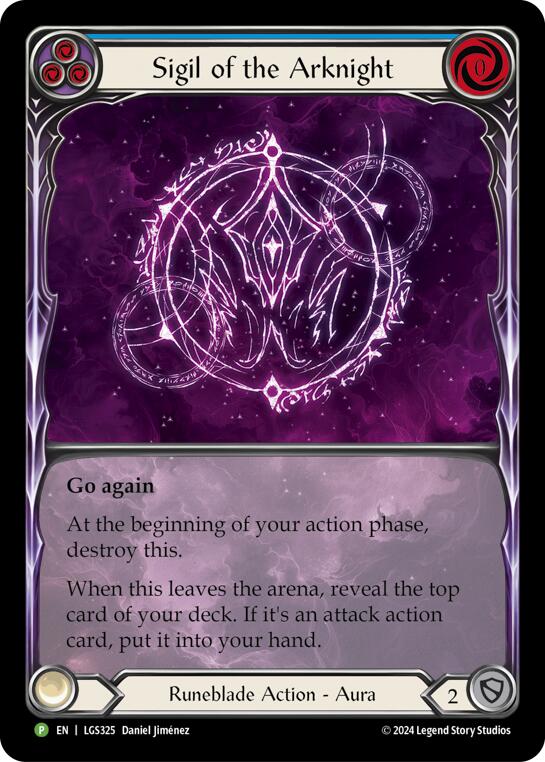 Sigil of the Arknight (Extended Art) - LGS325 [LGS325] (Promo) Rainbow Foil