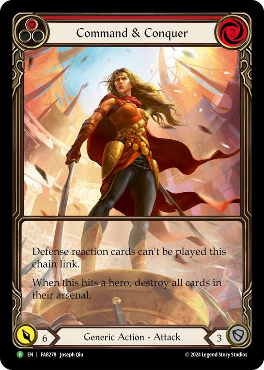 Command and Conquer (Extended Art) - FAB278 [FAB278] (Promo) Rainbow Foil