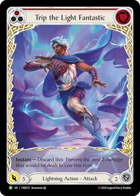 Trip the Light Fantastic (Red) (Extended Art) - FAB275 [FAB275] (Promo) Rainbow Foil