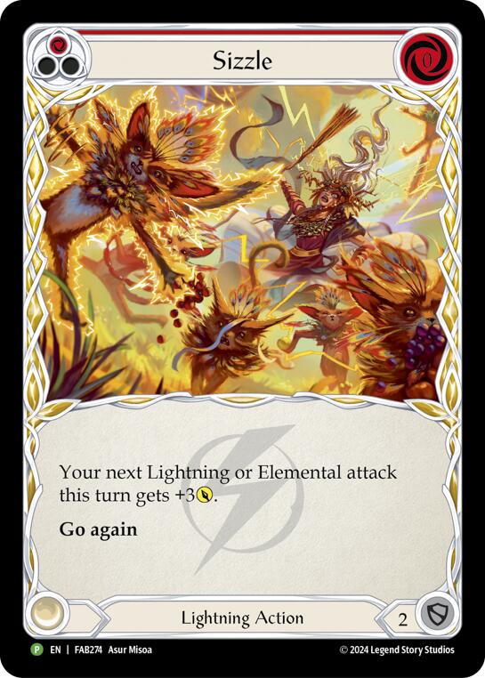 Sizzle (Red) - FAB274 [FAB274] (Promo) Rainbow Foil