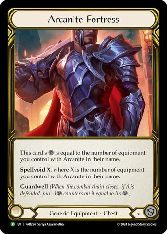 Arcanite Fortress (Golden) - FAB254 [FAB254] (Promo) Cold Foil