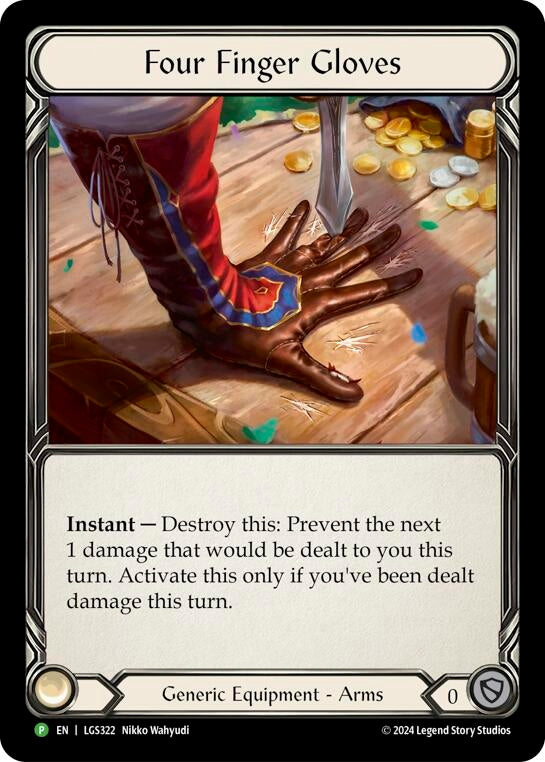 Four Finger Glove - LGS322 [LGS322] (Promo) Rainbow Foil