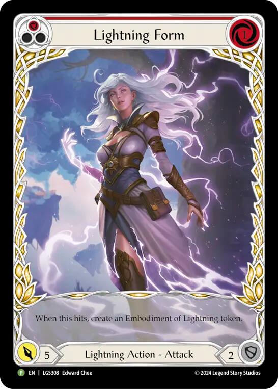 Lightning Form (Red) [LGS308] (Promo) Rainbow Foil