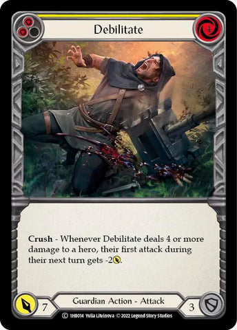 Debilitate (Yellow) [1HB014] [History Pack 1 Bravo Blitz Deck]