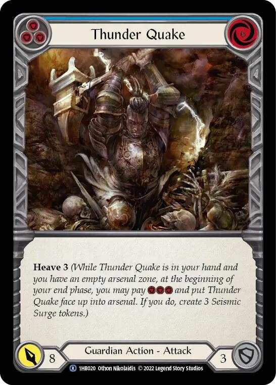 Thunder Quake (Blue) [1HB020] [History Pack 1 Bravo Blitz Deck]