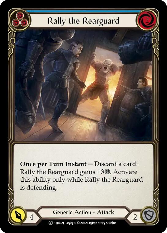 Rally the Rearguard (Blue) [1HB021] [History Pack 1 Bravo Blitz Deck]