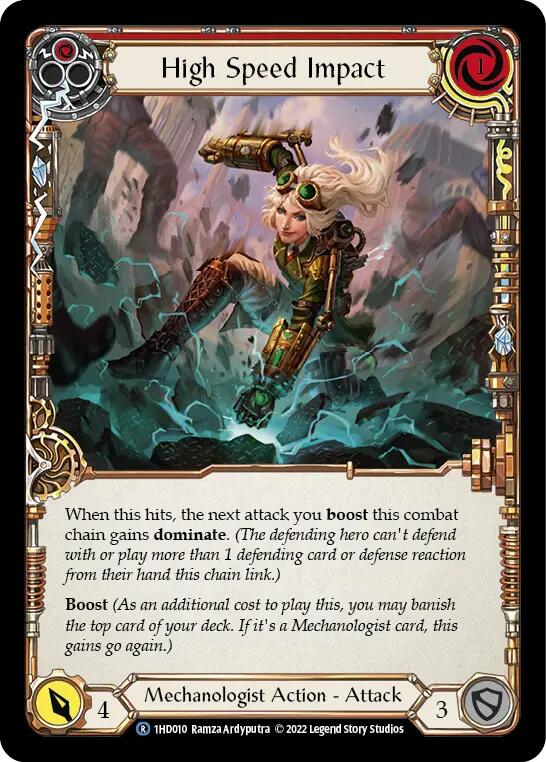 High Speed Impact (Red) [1HD010] [History Pack 1 Dash Blitz Deck]