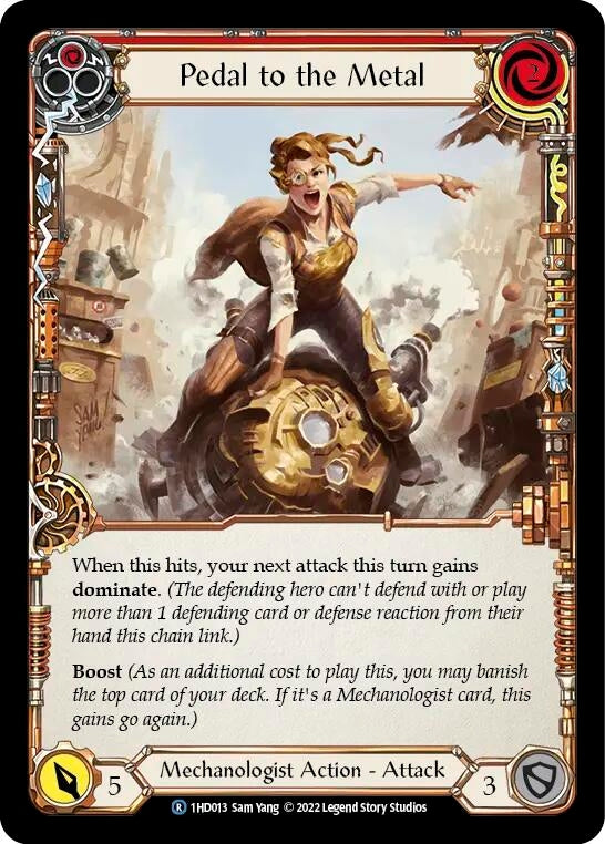 Pedal to the Metal (Red) [1HD013] [History Pack 1 Dash Blitz Deck]
