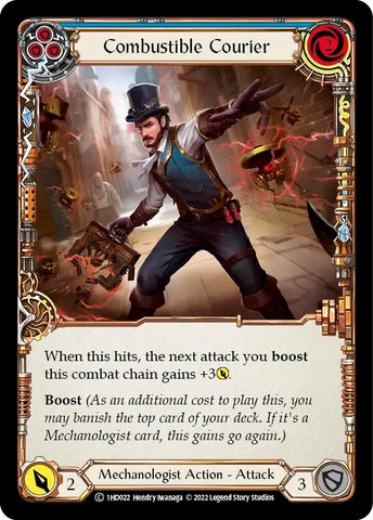 Combustible Courier (Blue) [1HD022] [History Pack 1 Dash Blitz Deck]
