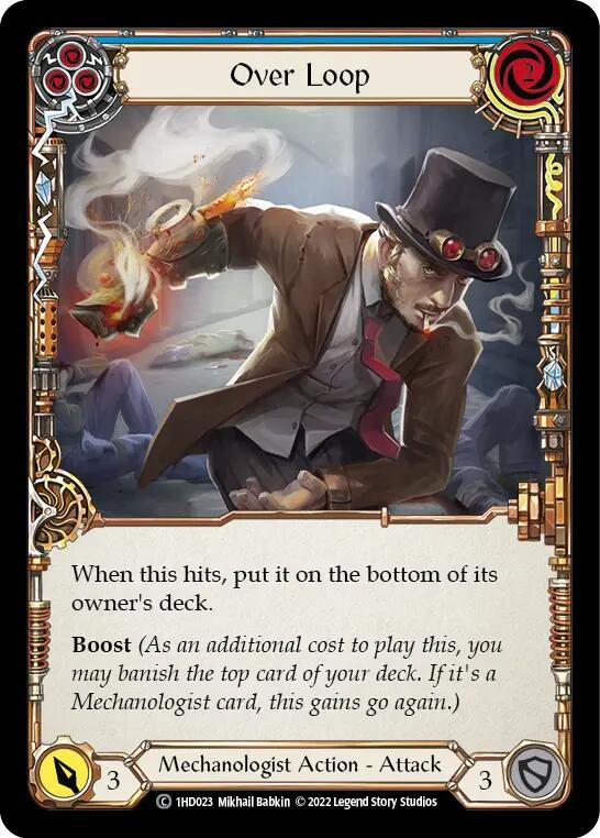 Over Loop (Blue) [1HD023] [History Pack 1 Dash Blitz Deck]