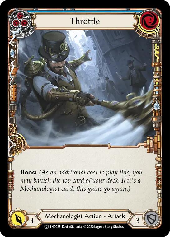 Throttle (Blue) [1HD025] [History Pack 1 Dash Blitz Deck]