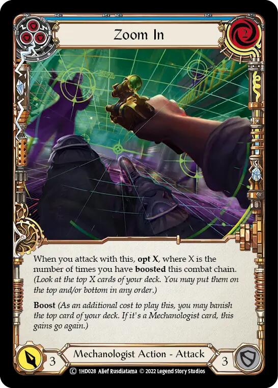 Zoom In (Blue) [1HD028] [History Pack 1 Dash Blitz Deck]