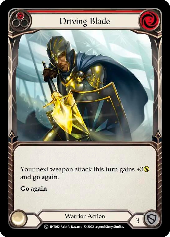 Driving Blade (Red) [1HT012] [History Pack 1 Dorinthea Blitz Deck]