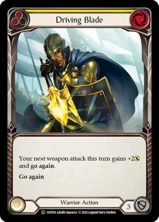 Driving Blade (Yellow) [1HT018] [History Pack 1 Dorinthea Blitz Deck]