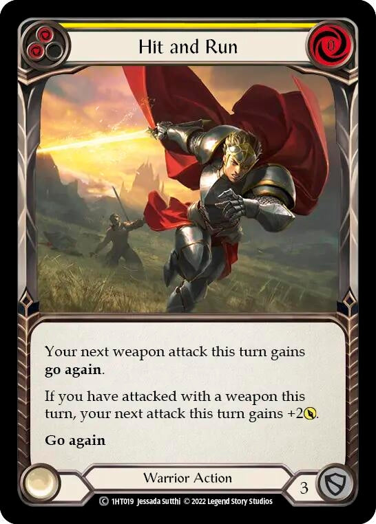 Hit and Run (Yellow) [1HT019] [History Pack 1 Dorinthea Blitz Deck]