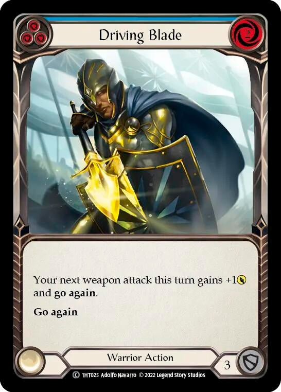 Driving Blade (Blue) [1HT025] [History Pack 1 Dorinthea Blitz Deck]