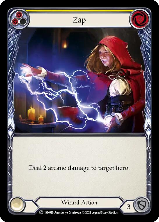 Zap (Yellow) [1HK016] [Historic Pack 1 Blitz Deck: Kano]