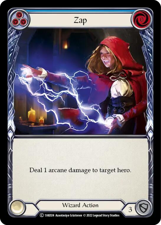 Zap (Blue) [1HK024] [Historic Pack 1 Blitz Deck: Kano]