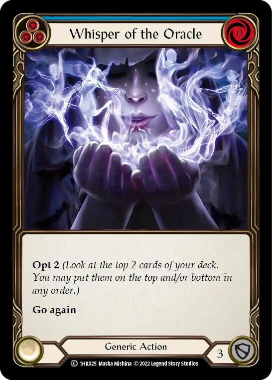 Whisper of the Oracle (Blue) [1HK025] [Historic Pack 1 Blitz Deck: Kano]