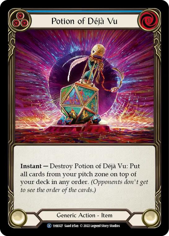 Potion of Deja Vu (Blue) [1HK027] [Historic Pack 1 Blitz Deck: Kano]